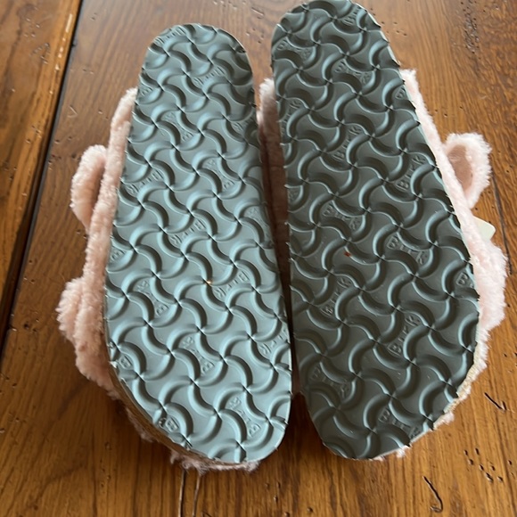 Free People Arizona Teddy Shearling Birkenstock Sandals Size 39 - Picture 5 of 5